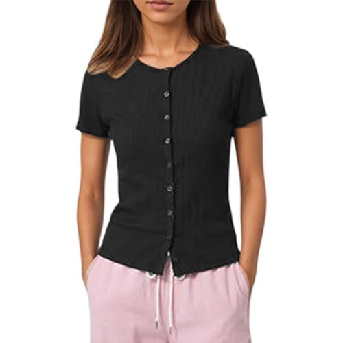 T-shirt boutonné coupe amincissante idéal pour le bureau et les sorties