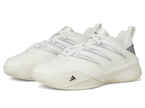 adidas Dame Certified 3 (Little Big Kid) Sneaker, White/Black/Silver Metallic, 5 US Unisex