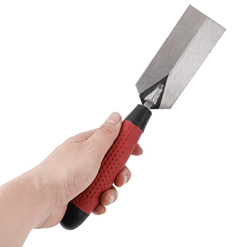 Zjnoted 5"X 2“” Margin Trowel Carbon Steel Soft Handle Bricklaying Tool With Soft Grip Handle #TOP2