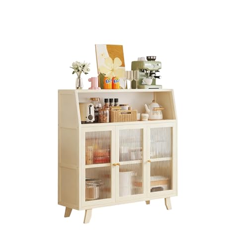SLHZM 食器棚 キッチン 収納家具 楠竹 kitchen cabinet 環境配慮素材 空間節約 大容量仕切り収納 引き出し収納 密閉ドア 角丸加工 高め脚 サイドボード 高耐荷重 頑丈で安定 防塵 防湿 通風 お手入れ簡単 レンジボード 複数のサイズ