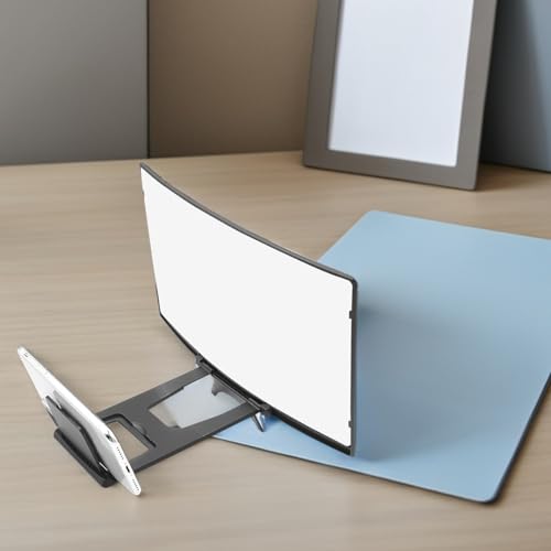 Amplificador de pantalla para móvil en casa o viajes con soporte plegable Lurrose de 12" 7