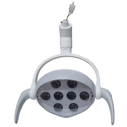 Luce per esame orale a LED dentale Luce sensore a infrarossi, poltrona per lampada orale senza ombre dentali Lampada chirurgica con 8 luci a LED, lampada senza ombre con sensore a soffitto per