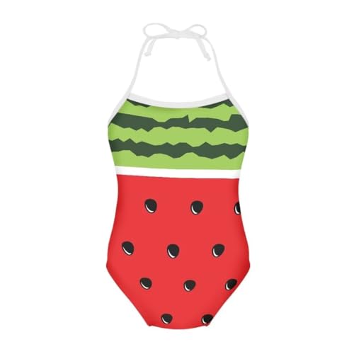 Image of Girl Funny Cute Beach Sport Halter One Piece Swimsuit Bathing Suit for 3-10 Year