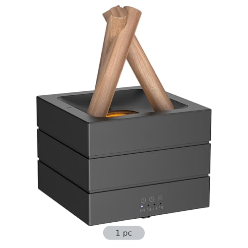 Diffuseur d'huiles essentielles avec télécommande et flamme 7 couleurs - 3