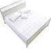 Bawełniany pikowany pokrowiec na materac, antypoślizgowy ochraniacz na materac Głęboka kieszeń Miękka oddychająca narzuta na łóżko Zmywalny biały 120x200x1cm (47x79 cali) (biały 150x200x1cm (59x79xin