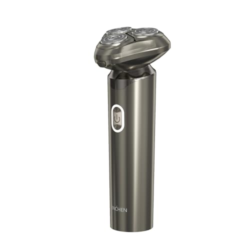 Rasoir sans fil rechargeable USB gris avec tondeuse pop-up, le cadeau idéal pour homme