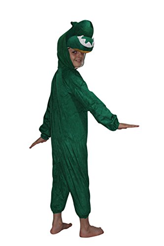 Image of Kaku Fancy Dresses Dinosaur Wild Animal Costume for Kids - Green, 3-4 Years | Animal Fancy Dress for Boys & Girls