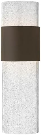 Hinkley Horizon Contemporary Modern One Light 12W Integrated LED Medium Outdoor Wall Mount, Buckeye Bronze