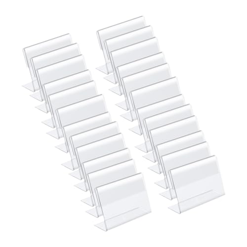 Présentoirs de vente au détail en acrylique transparents et inclinés, lot de 100 pièces