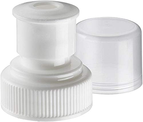 AquaNation Plastic Tampered 28mm Food Grade Safe Twisted Pop Up Push-Pull Screw Caps for PET Water Bottle, Undetectable Sneak Alcohol Whiskey Rum, Reseal Your Bottle, Bag of 10 image 4