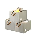Furnhome Fabric Storage Bins for Shelves,Large Storage Basket for Organizing with Metal Frame, Floda