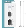 3-in-1 Scrubber With Handle, Scrubber Shower Cleaning Brush, 130.81 Cm, Removable Long Handle, Stiff Bristles For Bathroom, Bathtub, Kitchen, Toilet - View #10