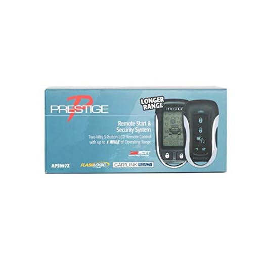 Prestige APS997Z 2-Way 5-Button LCD Remote Control w/ 1 Mile Operating Range