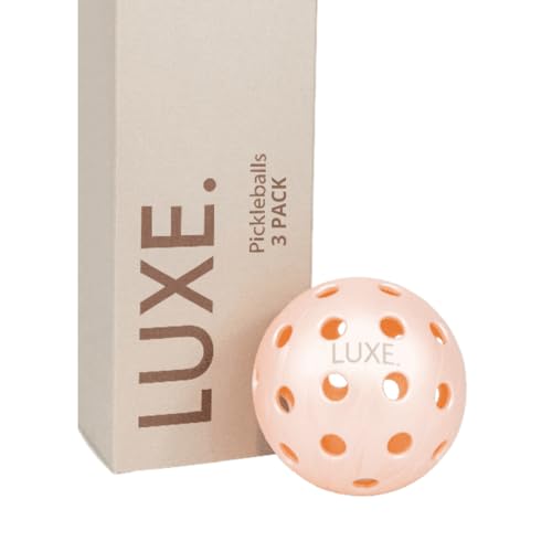 LUXE Pink Pickleball Balls 3-Pack