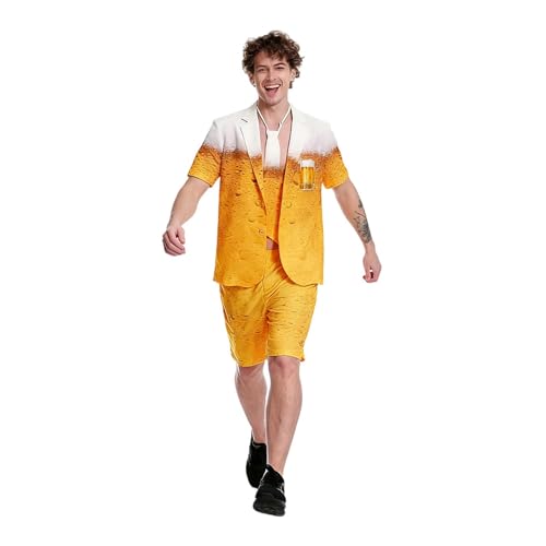 Camiseta de manga corta para Oktoberfest en conjunto con chaleco de fiesta