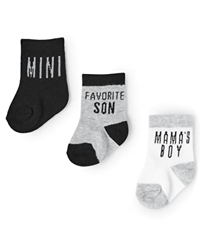 The Children's Place -Baby Boys' Midi Socks 6 Pack, -Favorite Son 6-Pack, 6-12 -Months2