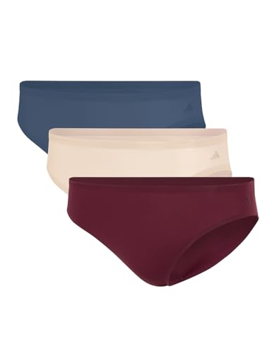 adidas Damen Unterwäsche Briefs 3er Pack-Bikini (3pk)-Sport Active Light Flex-packaged Panties, Assorted_4a0562, S Women's, Assorted_4a0562, S