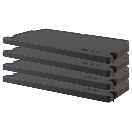 Suncast 4 Pack Vertical Shed Shelf Kit, Space Saving Shelving