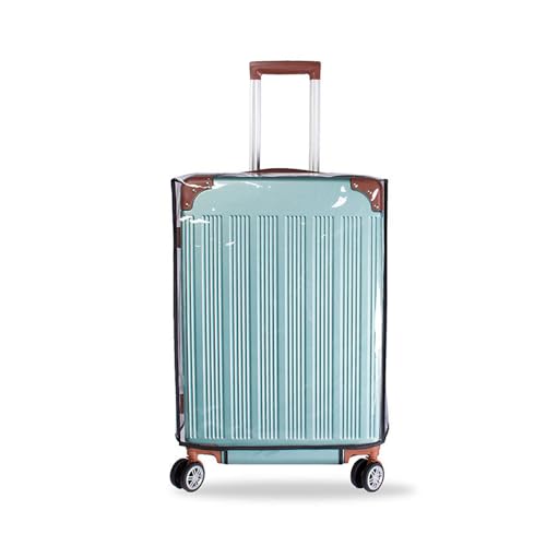 FONGKNOX Cubierta de Equipaje Transparente de 26 Pulgadas, Bolsa Protectora a Prueba de Polvo, Cubierta de Equipaje de PVC Transparente con Correa de Equipaje, protección Impermeable de Via