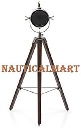NauticalMart Classical Designer Brass Finish Tripod Floor LAMP