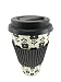 Generico Mug Bicchiere Tazza da caffè Americano to Go in Coffee to Go con Coperchio 425 ml (Dark)