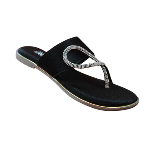 Image of Rivelle Flat Sandal for Women & Girls | Comfortable and Extra Cushioned Insole | Fit for every occasion, Daily, Office, Ethnic and festive
