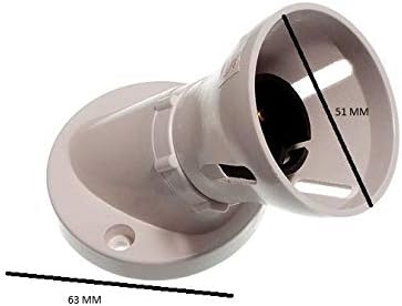 12 x Angled Batten LAMP Holders Bayonet Light Bulb Socket
