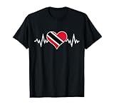 Trinidad and Tobago Heartbeat EKG Retro Designs