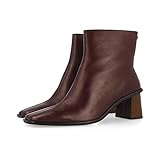 Piel curtido sostenible GIOSEPPO Mujer Consthum Botas, Burdeos, 39 EU