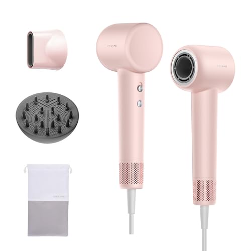 Image of Dreame Gleam Travel Hair Dryer for Women, 110,000RPM High Speed Hair Blower with Diffusers, Fast Drying, 200M Negative Ions for Frizz-Free, Smart Heat Control, Compact Hair Dryer