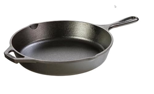 Comparison: Best Cast Iron Skillet For Camping 2 Lodge 10.25 Inch Cast Iron Skillet – Pre-Seasoned Frying Pan with Teardrop Handle – Oven, Stovetop, Grill & Campfire Use – Made in USA – Durable, Non-Toxic, Even-Heating Cookware – Black