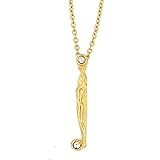 Erté Necklace J in Gold Plate