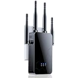 WiFi Extender Internet Booster, Long Range Repeater Wireless Routers Amplifier, Whole Home WiFi Coverage Easy Setup, Mesh Wi-Fi 80% Faster | Broader Than Ever