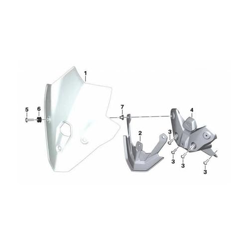 Carénage visière d'instrumentation F900R finition premium