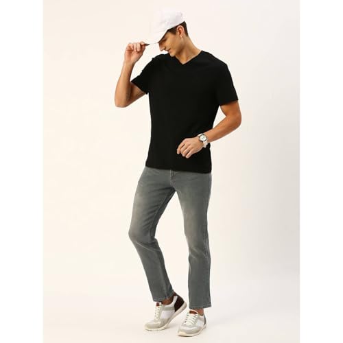 Image of Blue Jeans for Men Regular Fit - Cotton Jeans Pant for Men, Regular Denim Jeans for Boys - Light Fade Jeans for Men