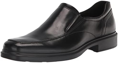 ECCO Men's Helsinki 2.0 Apron Toe Slip-On Loafer, Black, 10-10.5