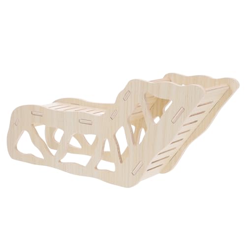 TOYANDONA Escalera de Madera para Hámsteres y Pequeños Animales Juguete de Escalada y Escondite Casa Refugio para Cobayas Ratas y Conejos Pequeños Interactivo para Mascotas