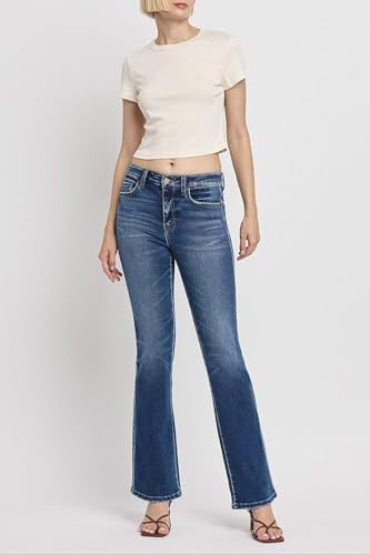 Vervet Denim - High Rise Full Length Bootcut Jeans - T61373
