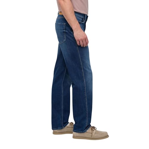 DUER Men's Performance Denim+ Relaxed Straight Jean, Prairie Indigo (40W x 30L)3