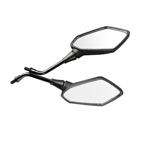 Espejo retrovisor giratorio para motocicleta con lente convexa antideslumbrante de 8 y 10 mm 2