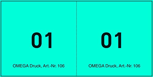 Omega Druck - Blocchetto di biglietti numerati, 10...