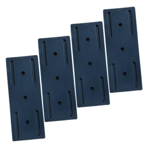 NOLITOY 4 Piezas Soporte Adhesivo para Regletas de Enchufes Montaje sin Taladro Organizador de Enchufes para Pared de Unidades Almacenamiento para Hogar y Oficina