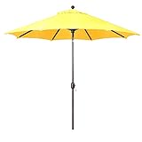 Galtech Deluxe Auto Tilt Market Umbrella, 9ft - Outdoor Patio, Deck, Pool, Backyard...