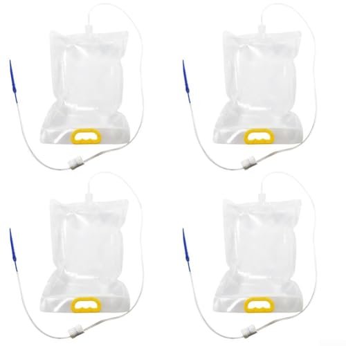 Set di 4 sacchetti per irrigazione a goccia da 5 l, con portata regolabile, sistema di irrigazione automatico (B)