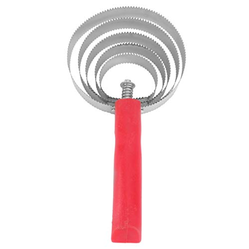 Mipcase Stainless Steel Horse Brush Curry Comb Livestock Itch Brush Pet Grooming Tool Easy to Hold and Handle Random Color