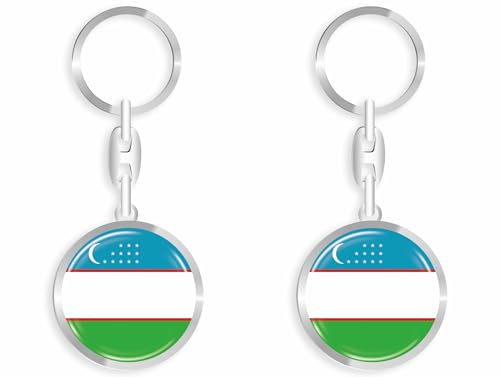 daged Porte-clés Ouzbékistan - Effet 3D + autocollant - RD