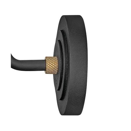 Hinkley Foundry Classic 10231TK Small Gooseneck Barn Light - Knurled Brass Accents, Dark Sky Compliant - Textured Black + Brass - Image 7