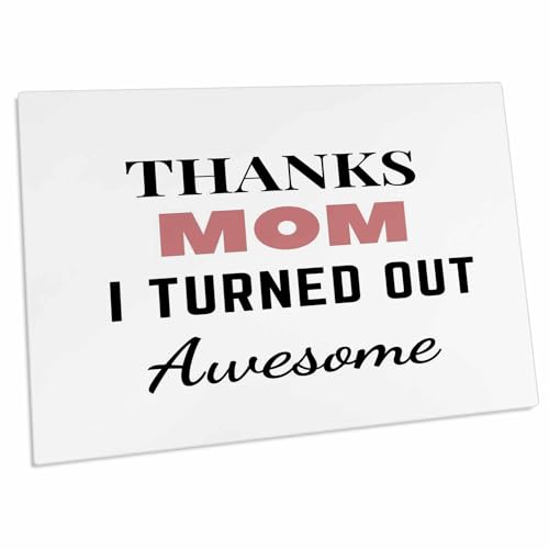 3dRose Text of Thanks Mom Pad para Escritorio 23x16" miniatura 1