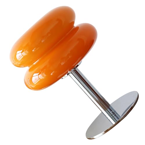 Garosa Nachttischlampe, 3-Fach Dimmbar, Touch-Lampe mit USB-Ladeanschlüssen, Tragbare LED-Nachtlichtlampe für Restaurant, Wohnzimmer und Schreibtisch (ORANGE)
