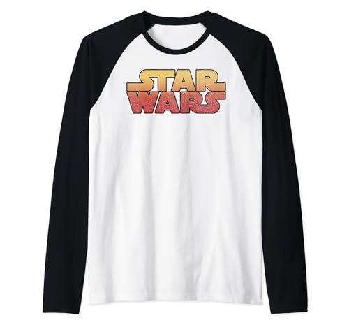 T-shirt raglan Star Wars pour homme style baseball vintage bicolore